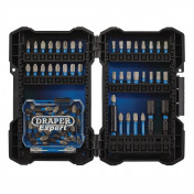 Draper Expert Impact Screwdriver Bit Set, 1/4 Hex (65 Piece)