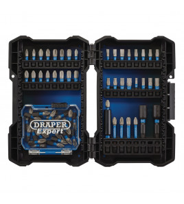 Draper Expert Impact Screwdriver Bit Set, 1/4 Hex (65 Piece)