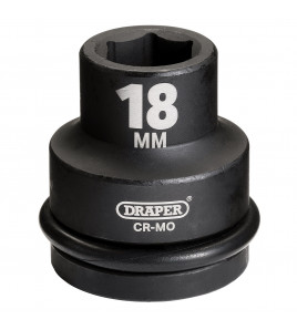 Draper Hi-TORQ® Impact Socket, 3/4 Sq. Dr., 18mm