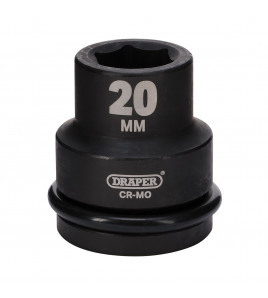 Draper Expert Hi-TORQ® Impact Socket, 3/4 Sq. Dr., 20mm