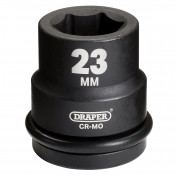 Draper Hi-TORQ® Impact Socket, 3/4 Sq. Dr., 23mm