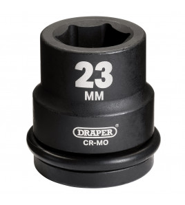 Draper Hi-TORQ® Impact Socket, 3/4 Sq. Dr., 23mm