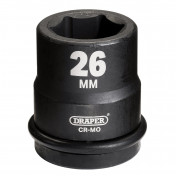 Draper Hi-TORQ® Impact Socket, 3/4 Sq. Dr., 26mm