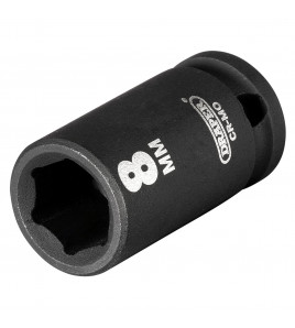Draper HI-TORQ® 6 Point Impact Socket, 1/4 Sq. Dr., 8mm