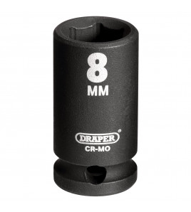 Draper HI-TORQ® 6 Point Impact Socket, 1/4 Sq. Dr., 8mm