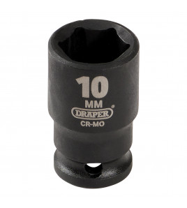 Draper HI-TORQ® 6 Point Impact Socket, 1/4 Sq. Dr., 10mm