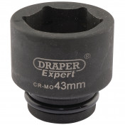 Draper Expert HI-TORQ® 6 Point Impact Socket, 3/4 Sq. Dr., 43mm - Discontinued