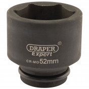 Draper Expert HI-TORQ® 6 Point Impact Socket, 3/4 Sq. Dr., 52mm