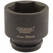 Draper Expert HI-TORQ® 6 Point Impact Socket, 3/4 Sq. Dr., 56mm