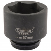 Draper Expert HI-TORQ® 6 Point Impact Socket, 3/4 Sq. Dr., 57mm