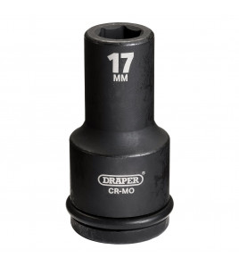 Draper Hi-TORQ® Deep Impact Socket, 3/4 Sq. Dr., 17mm