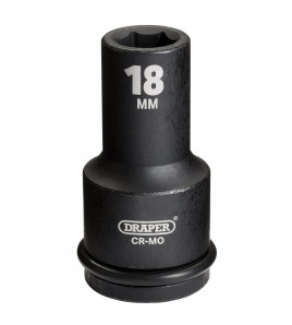 Draper Hi-TORQ® Deep Impact Socket, 3/4 Sq. Dr., 18mm