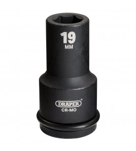 Draper Hi-TORQ® Deep Impact Socket, 3/4 Sq. Dr., 19mm