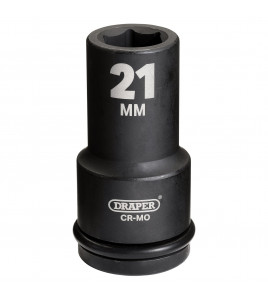 Draper Hi-TORQ® Deep Impact Socket, 3/4 Sq. Dr., 21mm