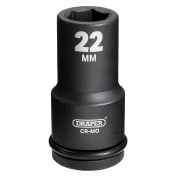 Draper Hi-TORQ® Deep Impact Socket, 3/4 Sq. Dr., 22mm