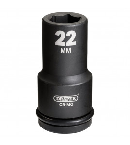 Draper Hi-TORQ® Deep Impact Socket, 3/4 Sq. Dr., 22mm