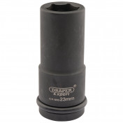 Draper Expert HI-TORQ® 6 Point Deep Impact Socket, 3/4 Sq. Dr., 23mm