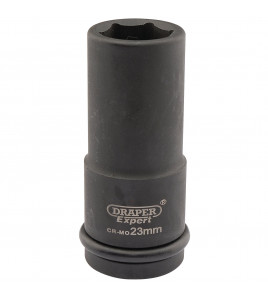 Draper Expert HI-TORQ® 6 Point Deep Impact Socket, 3/4 Sq. Dr., 23mm