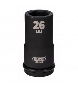 Draper Hi-TORQ® Deep Impact Socket, 3/4 Sq. Dr., 26mm