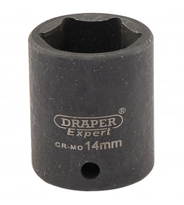 Draper HI-TORQ® 6 Point Impact Socket, 1/4 Sq. Dr., 14mm