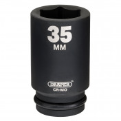 Draper Hi-TORQ® Deep Impact Socket, 3/4 Sq. Dr., 35mm