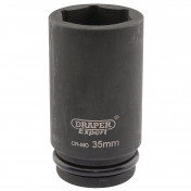 Draper Hi-TORQ® Deep Impact Socket, 3/4 Sq. Dr., 35mm