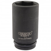 Draper Expert HI-TORQ® 6 Point Deep Impact Socket, 3/4 Sq. Dr., 37mm