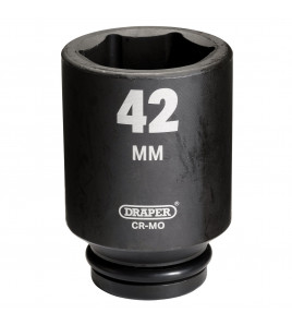 Draper Hi-TORQ® Deep Impact Socket, 3/4 Sq. Dr., 42mm