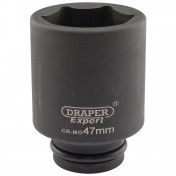 Draper Expert HI-TORQ® 6 Point Deep Impact Socket, 3/4 Sq. Dr., 47mm