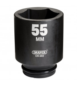 Draper Hi-TORQ® Deep Impact Socket, 3/4 Sq. Dr., 55mm