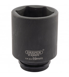 Draper Expert HI-TORQ® 6 Point Deep Impact Socket, 3/4 Sq. Dr., 59mm