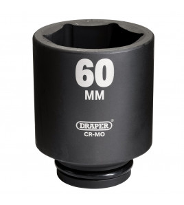 Draper Hi-TORQ® Deep Impact Socket, 3/4 Sq. Dr., 60mm