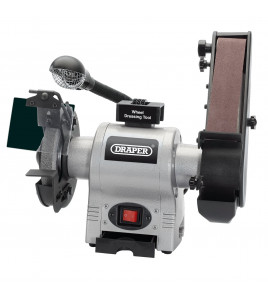 Bench Grinder with Sanding Belt and Work light, 150mm, 370W