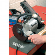 Bench Grinder with Sanding Belt and Work light, 150mm, 370W