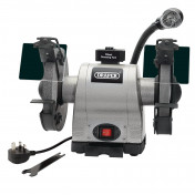 Heavy Duty Bench Grinder with Work light, 200mm, 550W