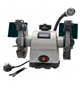 Heavy Duty Bench Grinder with Work light, 200mm, 550W