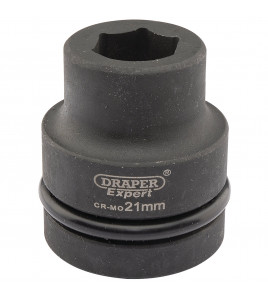 Draper Expert HI-TORQ® 6 Point Impact Socket, 1 Sq. Dr., 21mm