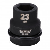 Draper Hi-TORQ® Impact Socket, 1 Sq. Dr., 23mm