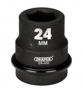 Draper HI-TORQ® 6 Point Impact Socket, 1 Sq. Dr., 24mm