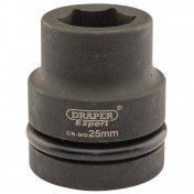 Draper Hi-TORQ® Impact Socket, 1 Sq. Dr., 25mm