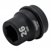 Draper Hi-TORQ® Impact Socket, 1 Sq. Dr., 26mm