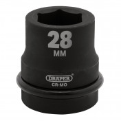 Draper Hi-TORQ® Impact Socket, 1 Sq. Dr., 28mm