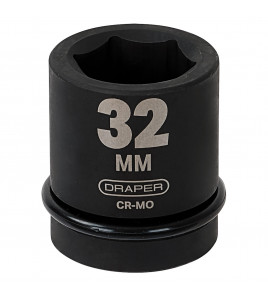Draper HI-TORQ® 6 Point Impact Socket, 1 Sq. Dr., 32mm