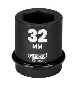 Draper HI-TORQ® 6 Point Impact Socket, 1 Sq. Dr., 32mm