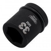 Draper Hi-TORQ® Impact Socket, 1 Sq. Dr., 33mm