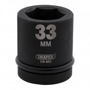 Draper Hi-TORQ® Impact Socket, 1 Sq. Dr., 33mm