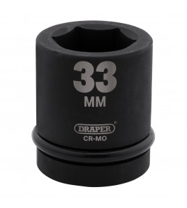 Draper Hi-TORQ® Impact Socket, 1 Sq. Dr., 33mm