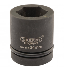 Draper Hi-TORQ® Impact Socket, 1 Sq. Dr., 34mm