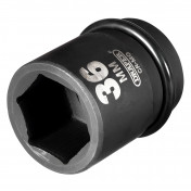 Draper Expert HI-TORQ® 6 Point Impact Socket, 1 Sq. Dr., 36mm