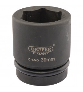 Draper Expert HI-TORQ® 6 Point Impact Socket, 1 Sq. Dr., 39mm
